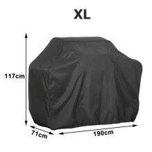 (μαύρο 71x117x190cm) Κάλυμμα BBQ Grill Αντισκονικό Αδιάβροχο Κάλυμμα BBQ Weber Heavy Duty Charbroil