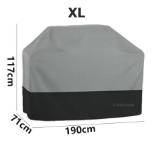 (γκρι 71x117x190cm) Κάλυμμα BBQ Grill Αντισκονικό Αδιάβροχο Κάλυμμα BBQ Weber Heavy Duty Charbroil