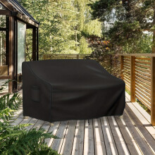 (black,134x66x89cm)210D Outdoor Sofa Cover, A Full-season Patio Furniture Protection Cover Suitable
