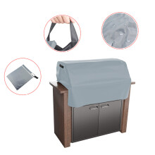 (gray,94X69X61CM)Grill Anti-Dust Cover Waterproof Wood Stove Covers Heavy Duty Protector Cover Use for