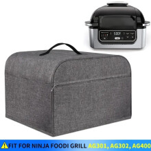 (Dark Grey,34X36X25CM)1pc Ninja Foodi Grill Dust Cover, Compatible with AG301/AG302 Models, Waterproof