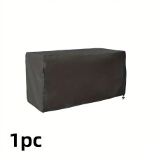 (zwart, 130x60x71cm) Stevige hoes voor opbergbox - Weerbestendige beschermhoes voor tuinmeubelen met