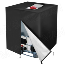 (zipper black)Professional 1000 Liters IBC Water Tank Cover Outdoor Garden Furniture Waterproof Anti-Dust