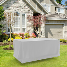 (silver,120X120X140cm)Common Sizes Outdoor Furniture Cover Anti UV Patio Garden Chair Dustproof Table