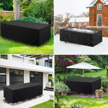 (Zwart, 90x90x90cm) Robuuste 210D tuinmeubelhoes – Waterdichte buitenbescherming voor stoelen, banken