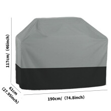 (190x71x117cm)Outdoor Grill Cover Waterproof Barbecue Cover Garden Weber Heavy Furniture Cover 210T