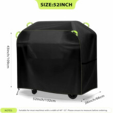 (420D 132x66x109cm)420D Outdoor BBQ Cover Table and Chair Protective Cover Furniture Cover Rainproof