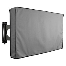 (For TV 30-32in,Grey)Patio TV Cover Outdoor Garden TV Cover Waterproof Black Grey Sunscreen LCD Television