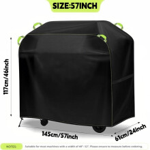 (420D 145x61x117cm)420D Outdoor BBQ Cover Table and Chair Protective Cover Furniture Cover Rainproof