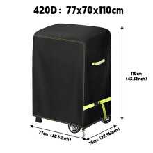 (420D 77x70x110cm)420D outdoor barbecue cover,marine barbecue stove protective cover,lightweight portable,dust