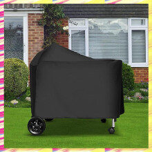 (Black)ABJJ Waterproof BBQ Grill Protective Cover For Weber 7152 Charcoal Grills Outdoor Camping BBQ