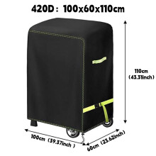 (420D 100x60x110cm)420D outdoor barbecue cover,marine barbecue stove protective cover,lightweight portable,dust