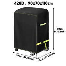 (420D 90x70x110cm)420D outdoor barbecue cover,marine barbecue stove protective cover,lightweight portable,dust