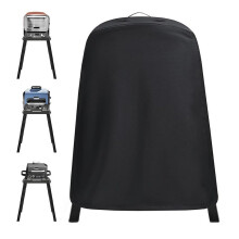 (Black 89x69x115cm)Pizza Oven Cover Waterproof 210D Oxford Cloth Portable Outdoor Grill Oven Protective