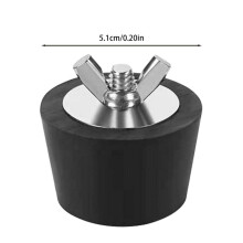 Tapón de expansión de goma de 51 mm para skimmer de piscinas, tornillo de acero inoxidable para piscinas