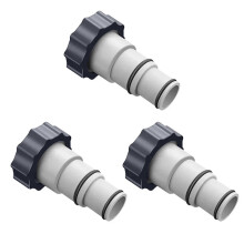 (3 piezas) Adaptador de manguera para piscina Intex, conector roscado de 1 a 5 piezas para bomba de