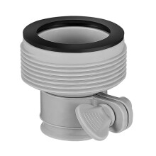 (Tipo 1) Adaptador nuevo de manguera de piscina de 1,25 a 1,5 con aro de ajuste, conector de manguera