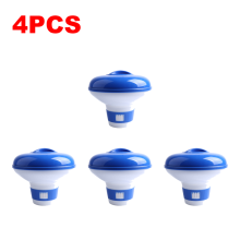 (4 PIEZAS) Dispensador flotante de cloro para piscinas, purificador de agua, pastillas flotantes de