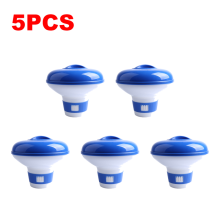 (5 PIEZAS) Dispensador flotante de cloro para piscinas, purificador de agua, pastillas flotantes de