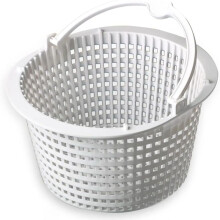 (H2O) Cesta de filtro de repuesto para skimmer de piscina con asa, compatible con sistemas de limpieza
