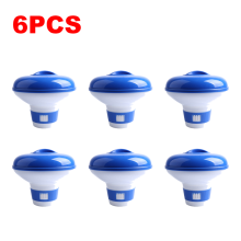 (6 PIEZAS) Dispensador flotante de cloro para piscinas, purificador de agua, pastillas flotantes de