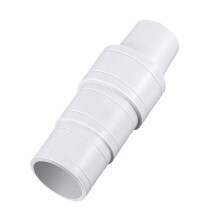 (BLANCO) Adaptador para aspiradora de piscina, conector de manguera de 1-1/4 pulgadas para acoplamiento