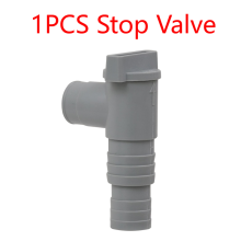 (1PCS) Adaptador de manguera de piscina de PVC de 32 mm con válvula de émbolo de encendido/apagado,