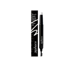 zephoco White 2-in-1 Dual-Ended Eyebrow Pencil 3D Natural, Smooth, and Vibrant Color for Everyday Eyebrow Shaping