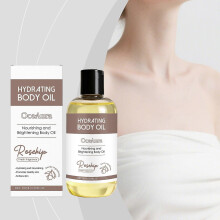 OceAura Rosehip Moisturizing Body Oil: Delicate, soft, supple, and radiant skin; moisturizing and refreshing body oil.