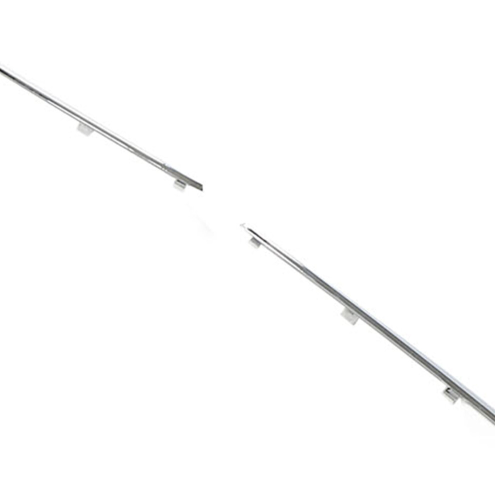 Pair Chrome Bumper Trim W220 S430 S500 7293282811140