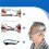 Replacement Set for Airfit P10 - Includes  Strap, Nasal Cushion (S/M/L) and Frame System,CPAP Supply Kit 7