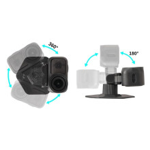 Adjustable Magnetic Adapter Mount with Suction Cup Two-Way Quick Release Magnetic Mount for Osmo Action 6