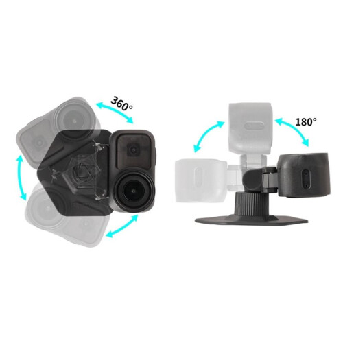 Adjustable Magnetic Adapter Mount with Suction Cup Two-Way Quick Release Magnetic Mount for  Osmo  Action 6