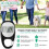 2X Pedometer for Walking, Portable Walking Pedometer 3D Step Counter, Simple Electronic Steps Tracker with Carabiner 3