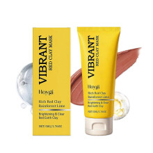 Hoygi Red Clay Cleansing Mud Mask: Gentle ingredients cleanse skin, hydrate and moisturize, refreshing mud mask