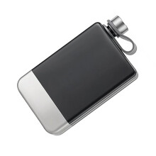 Stainless Steel 9oz Pocket Hip Flask Drink Whiskey Flasks Russian Liquor Pot Painted Wine Bottle As Gift Black