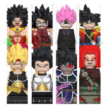(wm6179) Σετ μίνι φιγούρων Bandai Dragon Ball Super με 8 χαρακτήρες Wukong WM6185 WM6184 WM9183 WM6179