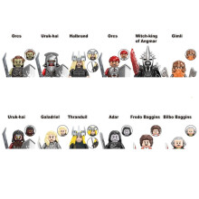 (10 szt., z korpusem) Władca Pierścieni Hobbit Jaskinia Orków Troll Zestaw klocków Smaug Mini Action
