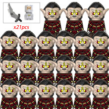 -418 stuks/lot Elfen Soldaat Orks Leger Figuren LOTR Harnas Garde Krijger Boogschutter Middeleeuwse