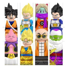 (wm6183) Σετ μίνι φιγούρων Bandai Dragon Ball Super με 8 χαρακτήρες Wukong WM6185 WM6184 WM9183 WM6179