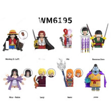 (WM6195) Σετ μίνι φιγούρων Bandai Dragon Ball Super με 8 χαρακτήρες Wukong WM6185 WM6184 WM9183 WM6179