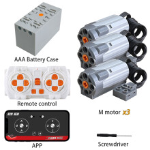 (Bundel 26) Voor Power Functions Technic onderdelen: Motorkit, Servomotoren, Lithiumbatterijhouder,