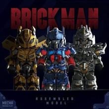 (3 SZTUKI) Klocki Małe Cząsteczki MOC Zabawka do Montażu Dla Dzieci Model Bumblebee Ozdoba na Biurko