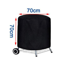 Funda redonda para barbacoa de exterior (70x70cm) 210D, funda resistente para parrilla Weber, funda