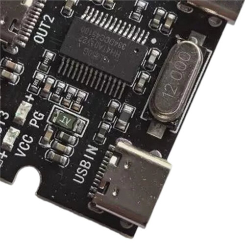 USB Expansion Board Hub 1 in 3 Out Hub Expansion Module DC5V with Power Interface Type C 2