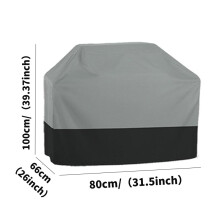 (80x66x100cm) Waterdichte hoes voor buitengrill, barbecuehoes, tuinhoes, Weber hoes, zware meubelhoes,