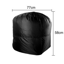 (58x77cm) Stofwerende waterdichte grillhoes, ronde barbecuehoes, regenbeschermende hoes voor kamperen