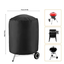 (71x73cm) BBQ-hoes voor buiten, waterdicht, stofwerend, zware barbecuehoes, bescherming tegen stof,