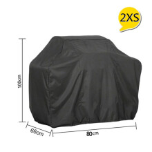 (Zwart-2XS) 1 stuk zwarte waterdichte BBQ-hoes, outdoor BBQ-accessoires, grillhoes, anti-stof en regen,