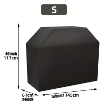 (145x61x117cm) 210D Oxford BBQ-hoes - Buitengrillhoes, universeel, geschikt voor alle seizoenen